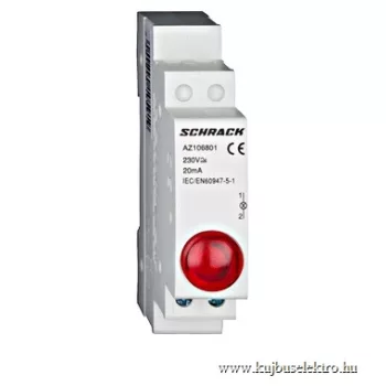   SCHRACK - Jelzőlámpa LED-del AMPARO, piros, 230V AC - AZ106801--