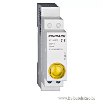   SCHRACK - Jelzőlámpa LED-del AMPARO, sárga, 230V AC - AZ106802--