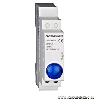   SCHRACK - Jelzőlámpa LED-del AMPARO, kék, 230V AC - AZ106803--