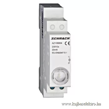   SCHRACK - Jelzőlámpa LED-del AMPARO, fehér, 230V AC - AZ106804--