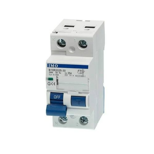 IMO - B10R2040-30 Fi relé - Fi relé 10kA, 30mA, 1P+N, 40A  230VAC - HD Hungária - B10R2040-30
