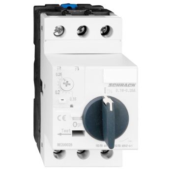   SCHRACK - Motorvédőkapcsoló CUBICO, 3 pólusú, 0,16-0,25A - BE200025--