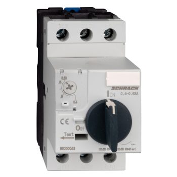   SCHRACK - Motorvédőkapcsoló CUBICO, 3 pólusú, 0,4-0,63A - BE200063--