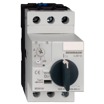   SCHRACK - Motorvédőkapcsoló CUBICO, 3 pólusú, 0,63-1A - BE200100--