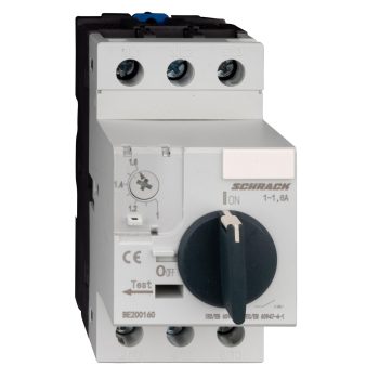   SCHRACK - Motorvédőkapcsoló CUBICO, 3 pólusú, 1-1,6A - BE200160--