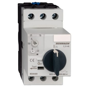   SCHRACK - Motorvédőkapcsoló CUBICO, 3 pólusú, 2,5-4A - BE200400--