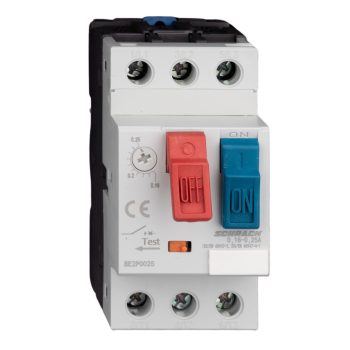   SCHRACK - Motorvédőkapcsoló CUBICO PB, 3 pólusú, 0,16-0,25A - BE2P0025--