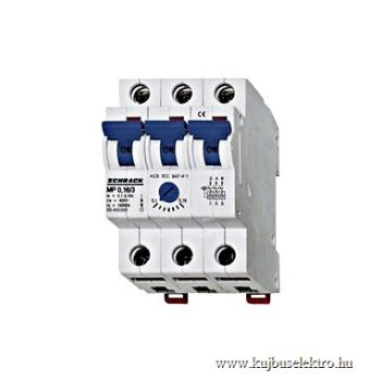   SCHRACK - Motorvédőkapcsoló 0,16-0,25A, 3 pólusú, 3KE - BE400302--