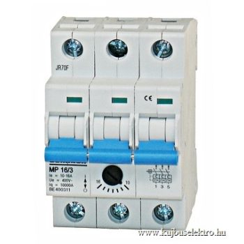   SCHRACK - Motorvédőkapcsoló 6,3-10,0A, 3 pólusú, 3KE - BE400310--