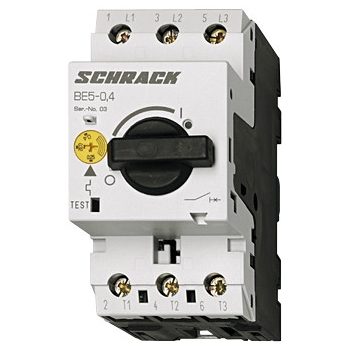   SCHRACK - Motorvédőkapcsoló 0,1-016A, 3 pólusú - BE500160--