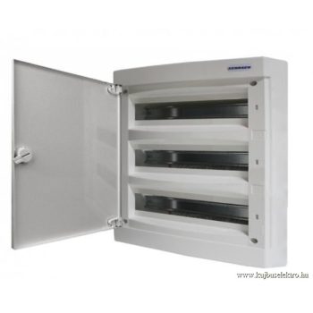   SCHRACK - Falonkívüli kiselosztó 3 soros, 54KE, teli ajtó - BK080157--