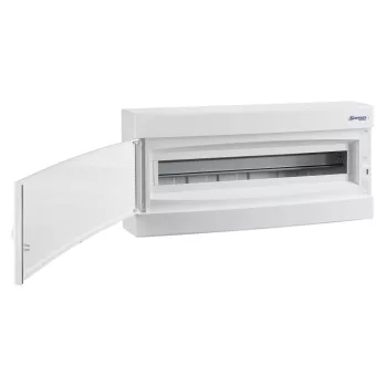   SCHRACK - Falonkívüli kiselosztó 1 soros, 24KE, teli ajtó - BK080159--
