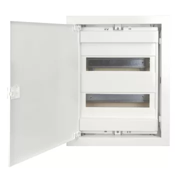  SCHRACK - Süllyesztett kiselosztó gipszkartonba 24+4 KE, 2 sor, teljes - BK0850522-