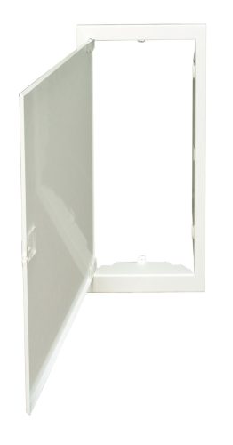 SCHRACK - BK0851052F Acéllemez ajtó magas kerettel, betéttel, 5 soros 60+10KE