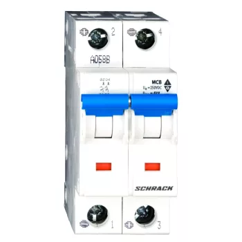   SCHRACK - Egyenáramú kismegszakító, C 3A 2 pólus, 10kA - BM015203--