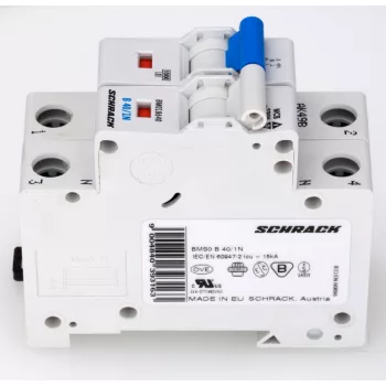 SCHRACK - Kismegszakító, B 40A, 1+N, 10kA - BM018640--