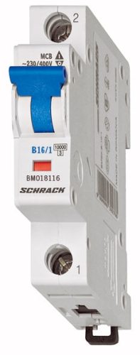SCHRACK-BM618120 Kismegszakító, B 20A, 1 pólusú, 6kA