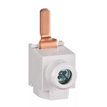   SCHRACK - Csatlakozó kapocs, nyelves, egyenes bekötés, 6‑25mm², rövid Connection terminals for connection in terminals, also in conjunction with busbars in terminals of protective devices, with insula