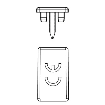   SCHRACK - Véglap 2 pólusú sínezéshez, 10mm² End-cap for isolation on the ends of bthe bausbars - BSB00109--