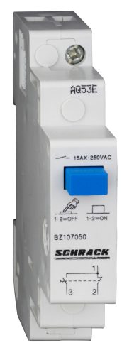 SCHRACK-BZ107050 Sorbaépíthető váltókapcsoló (1-2), 1v, 16A 1KE