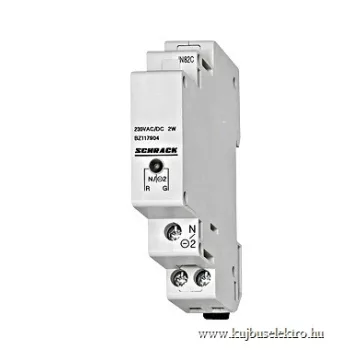   SCHRACK - Sorbaépíthető jelzőlámpa, LED 110-240V AC/DC, piros/zöld 1KE - BZ117904--