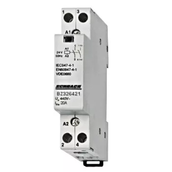   SCHRACK - Sorbaépíthető mágneskapcsoló 20A, 1z+1ny, 24V AC 1KE - BZ326421--