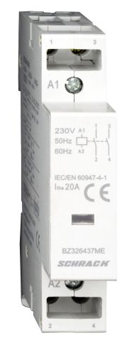 SCHRACK - BZ326437ME AMPARO sorbaépíthető mágneskapcsoló 20A, 2z, 230V AC 1KE