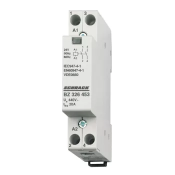   SCHRACK - Sorbaépíthető mágneskapcsoló 20A, 2z, 24V AC 1KE - BZ326453--