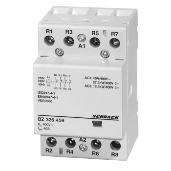   SCHRACK - Sorbaépíthető mágneskapcsoló 40A, 4ny, 230V AC 3KE - BZ326459--
