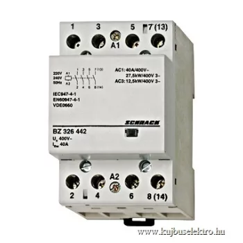   SCHRACK - Sorbaépíthető mágneskapcsoló 40A/12.5kW, 3z, 230V AC 3KE - BZ326468--