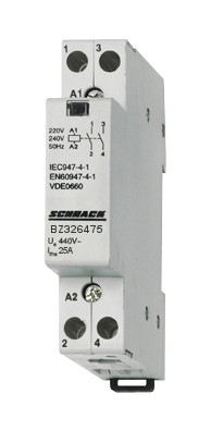 SCHRACK-BZ326475 Sorbaépíthető mágneskapcsoló 25A, 2z, 230V AC 1KE