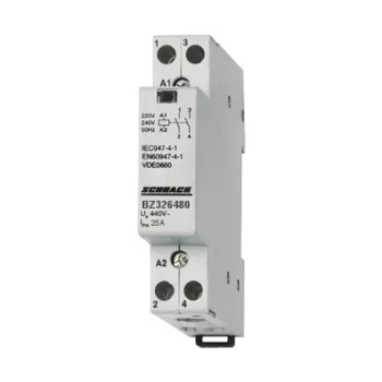   SCHRACK - Sorbaépíthető mágneskapcsoló 25A, 2n, 24V AC 2KE - BZ326480--