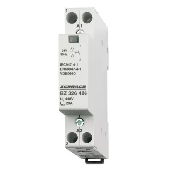   SCHRACK - Sorbaépíthető mágneskapcsoló 20A, 1z, 24V AC 1KE - BZ326486--
