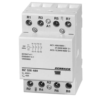   SCHRACK - Sorbaépíthető mágneskapcsoló 40A, 4n, 24V AC 2KE - BZ326489--