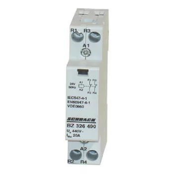   SCHRACK - Sorbaépíthető mágneskapcsoló 20A, 2n, 24V AC 1KE - BZ326490--