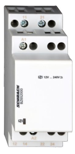 SCHRACK - BZ652000 Sorbaépíthető relé, 2v, 12-240VAC/DC, 8A, 2KE