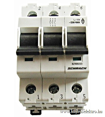 SCHRACK-BZ900243 Sorbaépíthető leválasztó kapcsoló, 40A, 3 pólusú, 3KE