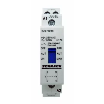   SCHRACK - Tarifaváltó mágneskapcsoló 20A, 2z, 230VAC 1KE - BZ972230--
