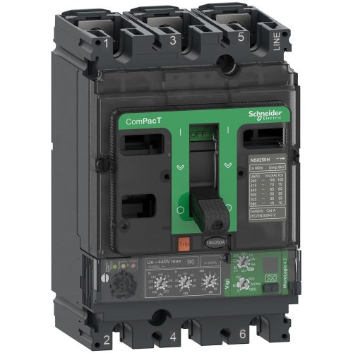 SCHNEIDER C16H34V100 - NSX160H 70kA AC 3P3D 100A 4.2