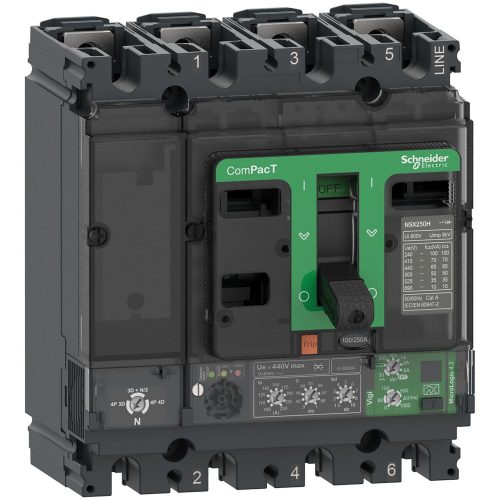 SCHNEIDER C25N44V250 - NSX250N 50kA AC 4P4D 250A 4.2