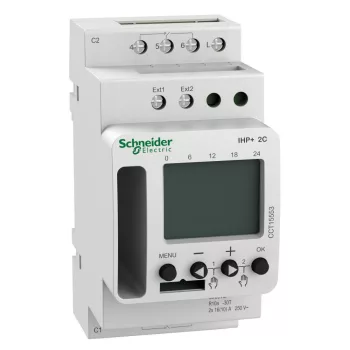   SCHNEIDER CCT15553 - ACTI9 IHP+ 2C SMARTw (24/7) programozható időkapcsoló