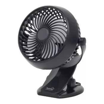   SOMOGYI ELEKTRONIC - CLF 10/BK - Csíptetős, akkumulátoros ventilátor, 10 cm, fekete