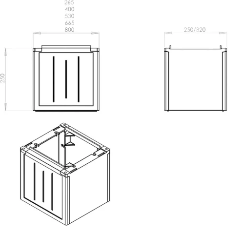 CSP71000048 - KK 80/25 keret - CSATÁRI PLAST