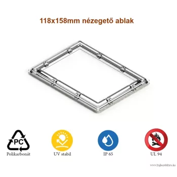 CSP79000006 - Óraleolvasó ablak 118x158mm - CSATÁRI PLAST