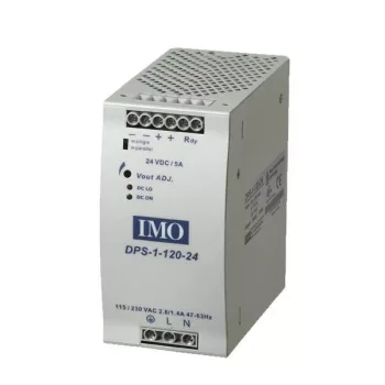   IMO - DPS-1-120-12DC, 10A tápegység - Tápegység, 120W, be:115/230VAC ki:12VDC 10A - HD Hungária - DPS-1-120-12DC
