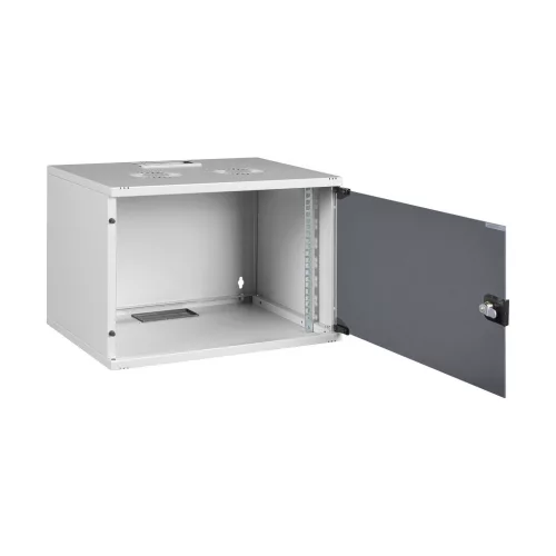 SCHRACK - Kommunikációs fali szekrény, S-RACK, 19", 7U SZÉ=540 MA=370 MÉ=400mm - DTWN075440