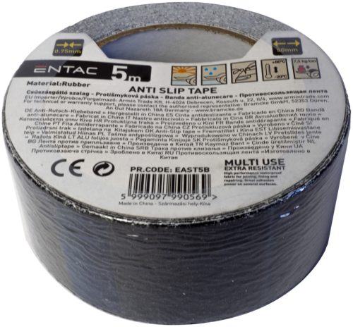 Entac csúszásgátló szalag 0.75mmx50mm Fekete 5m
