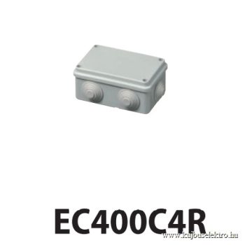   ELETTROCANALI - EC400C4R - 120x80x50 kötődoboz gumibevezetővel IP55