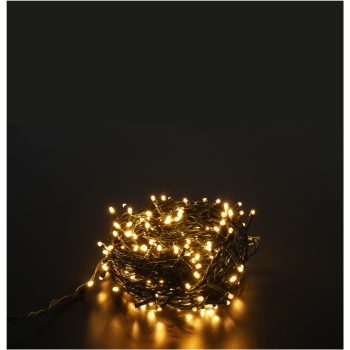   Entac Karácsonyi IP44 100 LED Füzér WW 10m Leszúrható Napelemes Konzollal