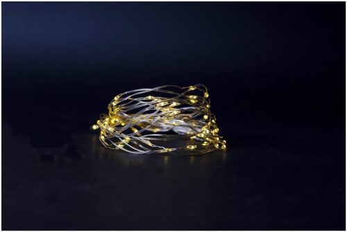 Entac Karácsonyi Beltéri Drótfüzér 80 LED WW 4,1m (3AA nt.)
